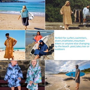 Poncho de surf à <span class=keywords><strong>capuche</strong></span> pour adultes, robe de change pour piscine, poncho de plage, <span class=keywords><strong>serviette</strong></span> de surf - Product Image 4