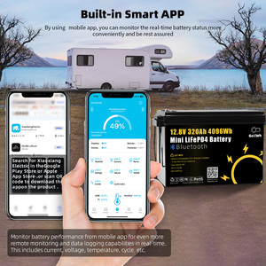 Bluetooth 320Ah 280Ah 200Ah 100Ah <span class=keywords><strong>12V</strong></span> 24V LiFePO4 Bateria <span class=keywords><strong>Solar</strong></span> LFP Pack Indoor Outdoor Energia Ion De Lítio Baterias Pack - Product Image 2