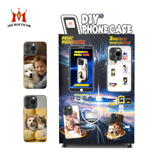 Smart Automatic Phone Case Photo UV Printer Custom DIY Printing Vending Machine SDK Cloud-Based Management for Shopping Mall