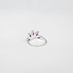 แหวนเงินแท้ 925 ประดับพลอยสีชมพูทันสมัย ดีไซน์เนอร์ งานแฮนด์เมด คอลเลคชั่นเครื่องประดับเงิน ราคาสุดคุ้ม - Product Image 5