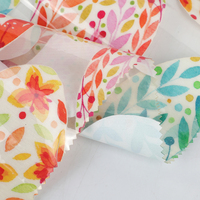 Offre Spéciale motif floral d'impression numérique personnalisé sur tissu en vinyle transparent 100% TPU pour la fabrication de sacs
