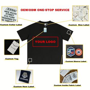 T-shirt personnalisé respirant en maille vintage surdimensionné à col rond, poids lourd 150 GSM - Product Image 3