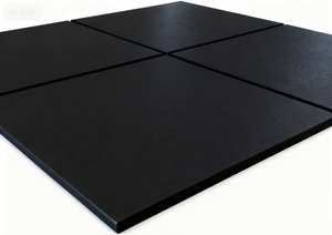 <span class=keywords><strong>Tappetino</strong></span> in gomma Fitness speciale per palestra 15mm puro nero classico 1*1m isolamento acustico ad assorbimento degli urti - Product Image 2