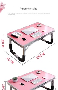 Mesa plegable moderna de aleación de aluminio para coche, escritorio de cama de comedor portátil para estudio de dormitorio de estudiantes, escritorio de ordenador con ventana de Bahía Simple - Product Image 6