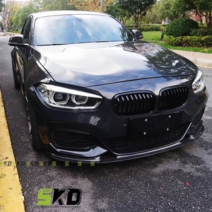 Paraurti anteriore in stile 3D con labbro inferiore a secco in carbonio per <span class=keywords><strong>BMW</strong></span> serie 1 <span class=keywords><strong>F20</strong></span> 2015-2018 LCI labbro anteriore in carbonio - Product Image 3