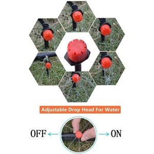 Kit d'irrigation goutte à goutte 30 mètres 168 pièces Système d'arrosage automatique pour plantes de jardin - Product Image 3