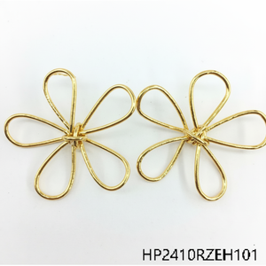 Elegante rodio a forma di cuore con perno in oro giallo Chic per la festa di fidanzamento ogni giorno Design di gioielli Chic grande Idea regalo - Product Image 1