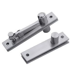 Charnière de porte invisible en acier inoxydable avec axes rotatifs supérieur et inférieur pour une charnière de porte dissimulée - Product Image 1