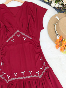 Y11076 Vestidos de Verano de Último Diseño para Mujer, Casuales, Elegantes, Ajustados, con Decoración de Pedrería, sin Mangas, Cuello en V, Vestido de Fiesta para Mujer - Product Image 5