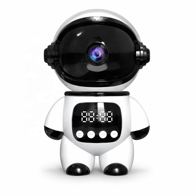 2 in 1 AI Smart Robot 1080P WiFi Home Security Camera 360° Two Way Audio Voice Chat Desktop Astronaut Baby Pet Monitor