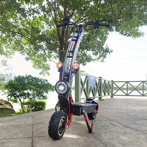 สกู๊ตเตอร์ไฟฟ้าความเร็วสูงสำหรับผู้ใหญ่ พับได้ ระบบกันสะเทือนคู่ ควบคุมอัจฉริยะ กันน้ำ ระยะทาง 60-120 กม. ผลิตจากอะลูมิเนียม รุ่น E6 High-S - Product Image 4