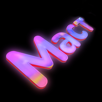 Enseigne lumineuse personnalisée double face en acrylique liquide 3D RVB pleine couleur pour librairie et magasin de détail