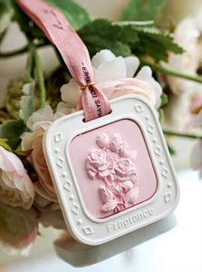 Diffuseur d'huiles essentielles en pierre de gypse céramique florale de haute qualité, désodorisant pour la maison et la voiture - Product Image 2