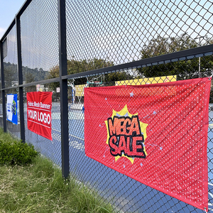 Tùy Chỉnh Polyester Vải Quảng Cáo Biểu Ngữ Sân Khấu Backdrop Lưới Biểu Ngữ In Ấn Lớn Vải Biểu Ngữ - Product Image 3