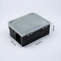 Nouveau design antiparasitaire boîte à cage multi-prises station d'appât électronique piège à souris tueur de rats