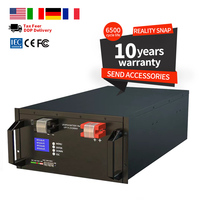 Rak Server terbaik 15kWh 51.2V 300AH 100AH Lifepo4 baterai Lithium Ion daya matahari 48V 200ah paket baterai penyimpanan energi rumah
