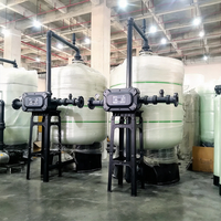 Équipement de traitement d'eau adoucie industriel personnalisé à double réservoir et double vanne, osmose inverse RO, adoucisseur d'eau pure