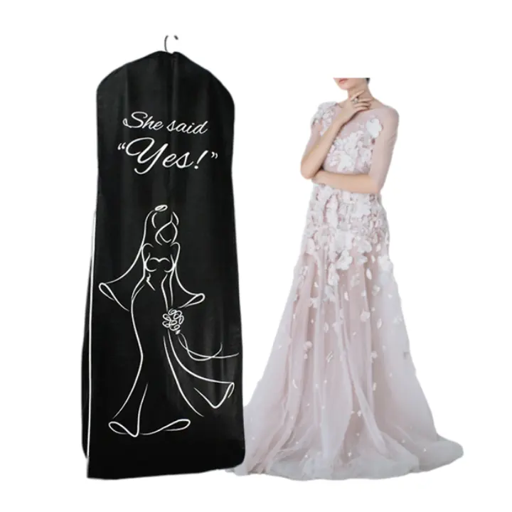 High Quality Custom Printed Wedding Dress Garment Bags