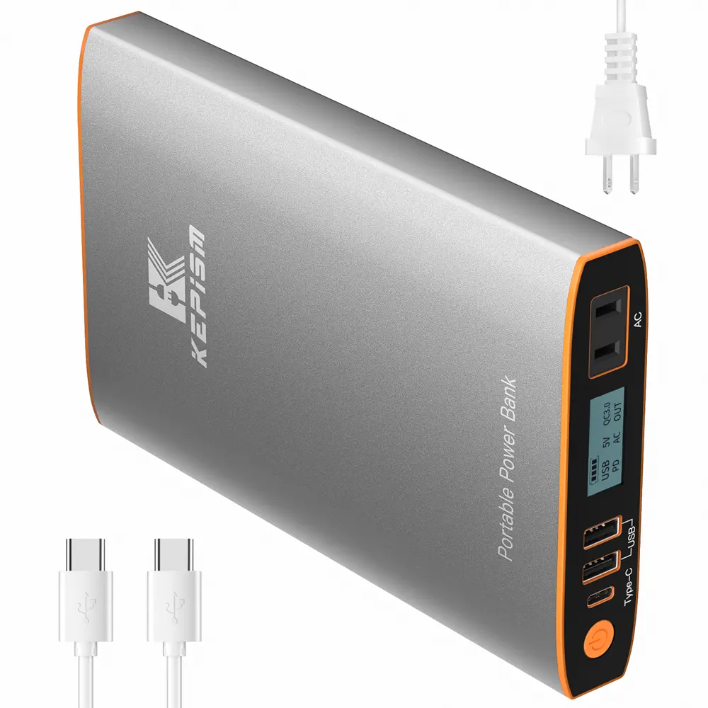 Outdoor Portable Emergency Power Bank 100W AC Outlet Power Banks Charger Battery 27000mAh Fast Charging For Smartphone