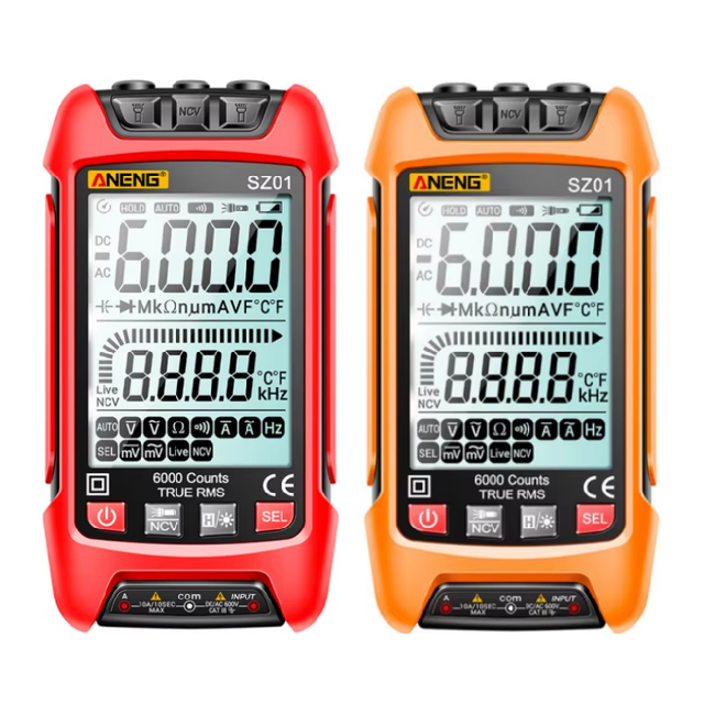 SZ01 Smart Digital Multimeter True RMS Auto Electrical Capacitance Meter DC AC Voltage Current Resistance