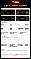 Voyeego 12.3 pouces voiture Smart LCD tableau de bord compteur de vitesse multimédia tableau de bord pour BMW série 7 LCD Instrument