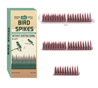 Dispositif de dissuasion anti-oiseaux anti-chat en gros 30cm bandes de pointes de clôture en plastique pour ferme et pelouse