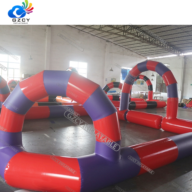 Outdoor/Indoor Commercial Use Portable CE Certified Bumper Car Racing Inflatable Go Kart Zorb Ball Track