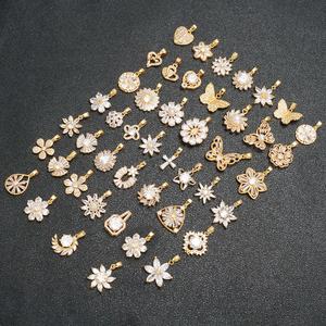 จี้เพชรและเพทายคุณภาพสูง ชุบทอง 24K สำหรับผู้หญิง วัสดุทองเหลือง เหมาะสำหรับเด็ก - Product Image 1