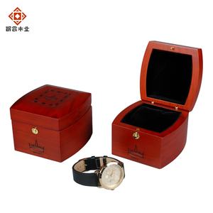 Lusso personalizzato rosso Eco Friendly vernice singolo orologio da polso confezione <span class=keywords><strong>regalo</strong></span> scatola per orologi in legno di noce coppie scatola per orologi - Product Image 5