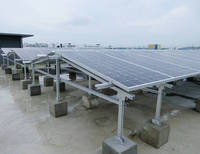 Soporte de Montaje en Suelo para Paneles Solares Fotovoltaicos de un Solo Poste, Autoreparable, de Zn-Al-Mg, Venta al Por Mayor