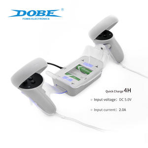 Pour <span class=keywords><strong>Oculus</strong></span> pour <span class=keywords><strong>Quest</strong></span> <span class=keywords><strong>2</strong></span> <span class=keywords><strong>casque</strong></span> <span class=keywords><strong>VR</strong></span> Base de charge à lumière bleue avec poignée de TY-2806 pratique accessoires AR/<span class=keywords><strong>VR</strong></span> support de quai de charge - Product Image 3