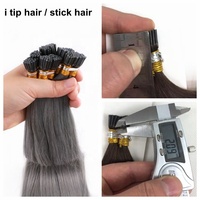 Extensions de cheveux vierges bruts européens, cuticules, micro anneau, pointes de kératine italienne pré-collé, fabriqué par xuang harmonie