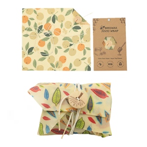 Zero Waste Eco Friendly Vegan <strong>Beeswax</strong> Food Wrap with Button and String Organic Bees Wax <strong>Beeswax</strong> Food BAG Sandwich Wrapping <strong>Paper</strong> - Product Image 6