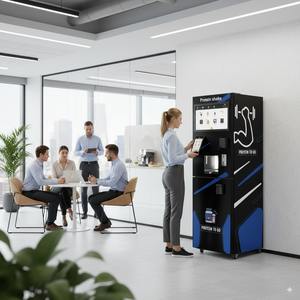 Máquina Expendedora Inteligente Comercial Totalmente Automática de Autoservicio con <span class=keywords><strong>Pago</strong></span> con Monedas y Tarjeta, para Té de Leche en Polvo Instantáneo, Café - Product Image 5