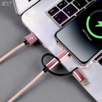 Cable Trenzado USB 3.0 a Tipo C 4 en 1, Carga Rápida, Transferencia de Datos para Impresora IOS, Teléfono, Tableta, Disco Duro Externo