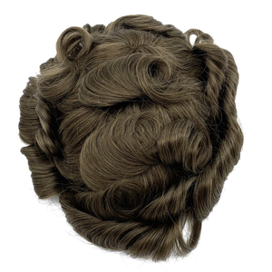 LONGFOR – Système capillaire en PU avec base en dentelle indienne, cheveux Remy de haute qualité pour hommes, lisses, avec dentelle tout autour – Fournisseur de premier plan - Product Image 6
