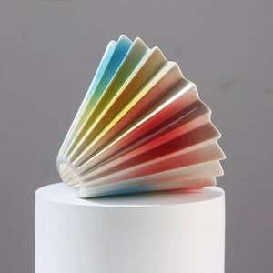 Taza de Filtro de Cerámica de Porcelana Ecológica Moderna con Diseño Origami para Café y Té, con Embudo y Herramientas para Verter - Product Image 2