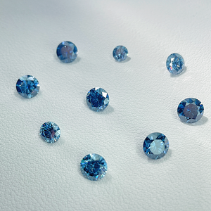 SICGEM синий круглый VVS <span class=keywords><strong>Moissanite</strong></span> драгоценный камень Сертифицированный натуральный алмаз альтернативный Свободный Муассанит с сертификатом GRA - Product Image 4