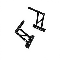Mécanisme de table basse multifonctionnel en acier avec vérin hydraulique pour bureau d'ordinateur pliable et plateau de table à thé