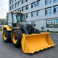 Penjualan Terbaru XC8-S3570 Backhoe Loader 4 Wheel Drive Digger Backhoe China Loader XC8-S3570 Tipe H Outrigger Tersedia di Stok