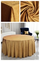 Großhandel Elegante Hochwertige Samt-Tischdecke für Hochzeiten, Bankette und Partys