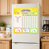 Tableau de récompenses magnétique effaçable à sec pour enfants, écologique, personnalisable, durable et léger, pour la maison, pour la motivation et la responsabilité
