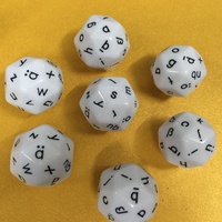 Ensemble de dés multi-faces/dés personnalisés D26 avec 26 lettres