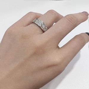 S925 Sterling Silver Starry Sky Ring 6mm Wide Micro Set Round Geometric Unisex Everyday Wear Jewelry - Product Image 2