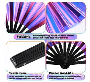 Abanico de Mano de PVC Extra Grande para Promoción de Bodas, Diseño Personalizado, Estilo Encantador, Regalo Empresarial, Patrón Personalizado, Material PP - Product Image 2