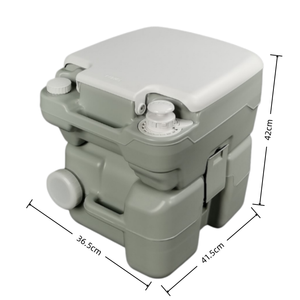 Toilette portable avec <span class=keywords><strong>pompe</strong></span> à piston et chasse d'<span class=keywords><strong>eau</strong></span> en T pour <span class=keywords><strong>camping</strong></span>-<span class=keywords><strong>car</strong></span> et bateau - Product Image 2
