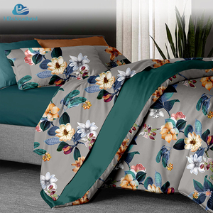 Cloudland Doria in thiết kế 100% tấm ga trải giường Cotton Duvet cover bộ sang trọng bộ đồ giường đặt gối Nữ hoàng 3 cái - Product Image 4