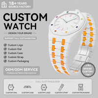 [Vorbestellung] Neues Biokeramik-Ersatz-Silikonkautschuk-Uhrenarmband Monoblock-Gehäuse Werkzeug für AP X Swatch AP Royal Pop Uhr