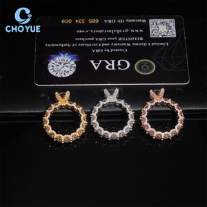Anillo de Plata de Ley 925 con Diamantes Moissanite VVS que Pasan la Prueba del Diamante, Certificado GRA, Estilo Hip Hop, Joyería Fina para Hombre - Product Image 6