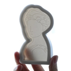 Personnage europé<span class=keywords><strong>en</strong></span> plâtre Portrait <span class=keywords><strong>Silicone</strong></span> <span class=keywords><strong>moules</strong></span> cheveux bouclés fille bricolage bougie et gâteau outil <span class=keywords><strong>pour</strong></span> cadeaux de la Saint-Valentin - Product Image 4